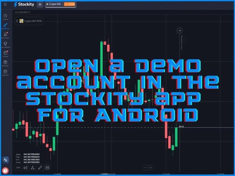 Cara membuat dan mengakses akun demo Stockity di ponsel pintar dan tablet Android