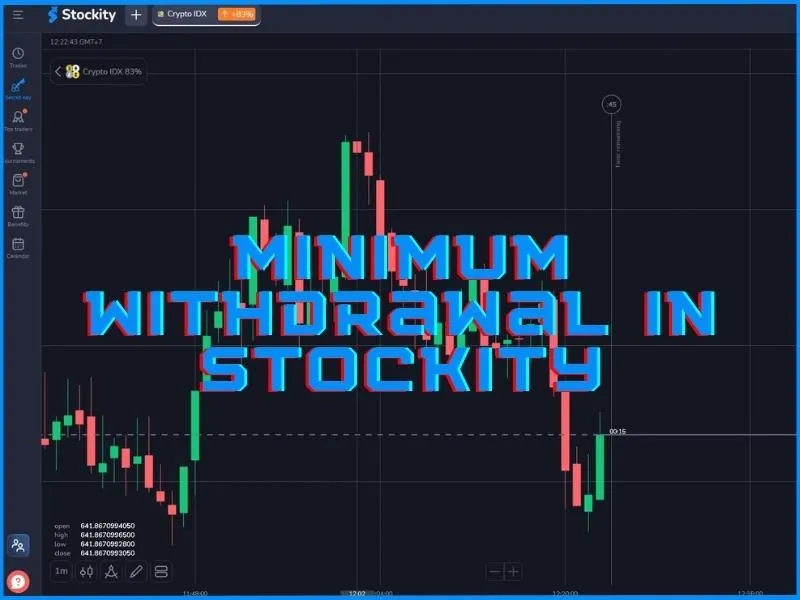 Jumlah penarikan minimum di Stockity berdasarkan metode pembayaran, termasuk bank kripto dan kartu