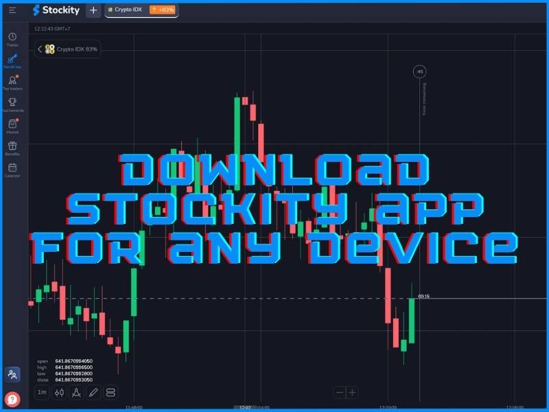 Stockity mobile app available for download on smartphones and tablets