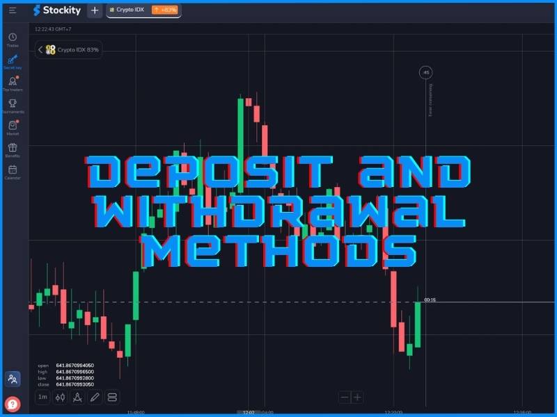 Stockity deposit and withdrawal methods including bank transfer card and cryptocurrency