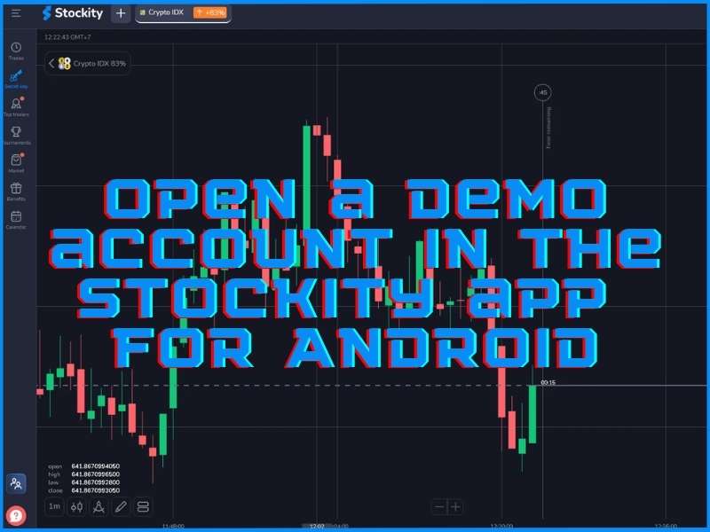 How to create and access the Stockity demo account on Android smartphones and tablets