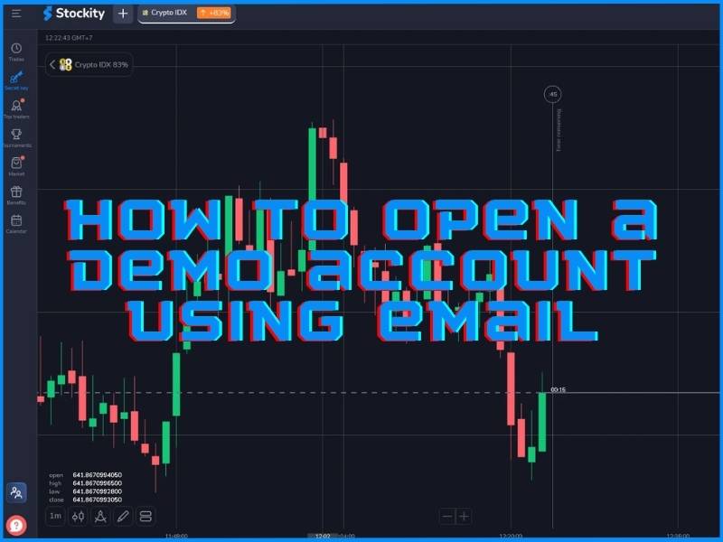 How to register for a Stockity demo account using email address and password