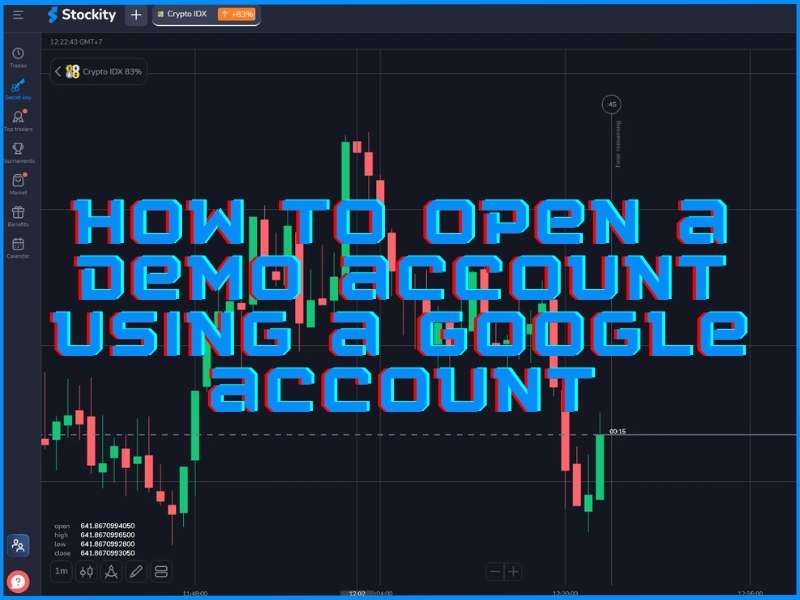 How to register for a Stockity demo account using Google account sign-in