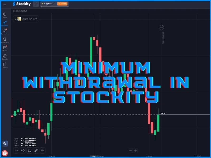 Stockity minimum withdrawal amounts by payment method including bank transfer crypto and card